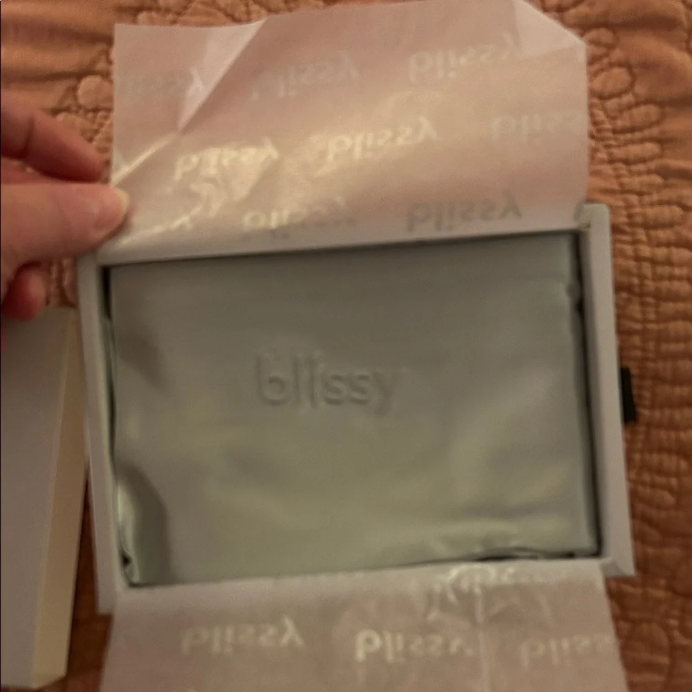 Blissy 100% pure mulberry silk- Silver Pillowcase- king - Picture 2 of 3